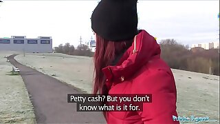 Public Proxy Jessica Red gets cash for Sex Deal in a Car